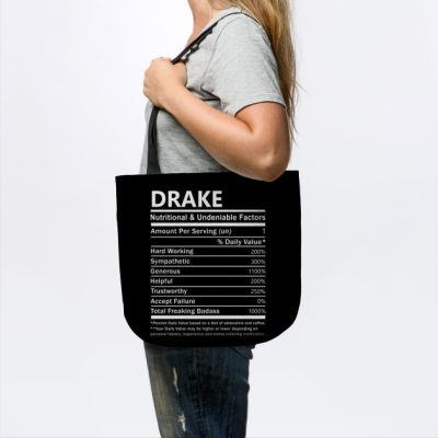 Drake Name T Shirt Drake Nutritional And Undeniabl Tote Official Drake Merch