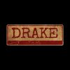 Aliska Text Red Gold Retro Drake Tapestry Official Drake Merch