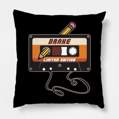 Drake Limited Edition Cassette Tape Vintage Style Throw Pillow Official Drake Merch