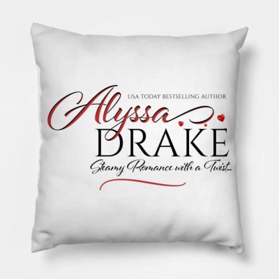Alyssa Drake Logo Throw Pillow Official Drake Merch