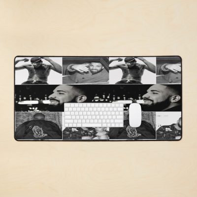 Drake Canadian Rapper Black And White Aesthetics Photos Collage - 1 Mouse Pad Official Drake Merch